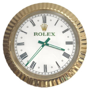 Date-Just Wall Clock – Tennis Green Style | 34 cm Luxury Edition