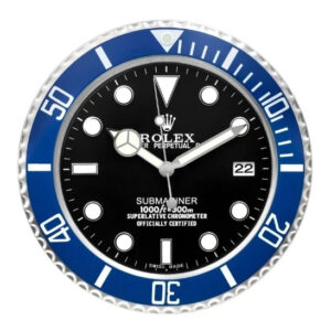 Submariner Wall Clock 34cm – Blue and Black Luxury Silent Wall Clock