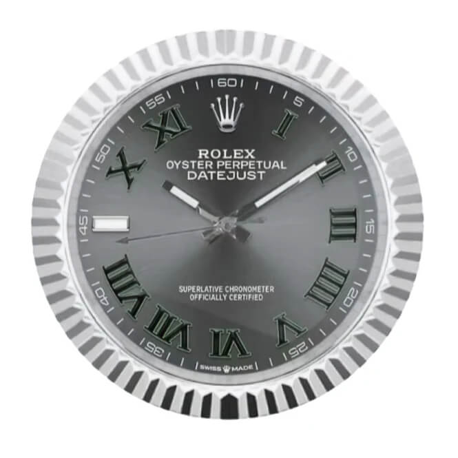 Rolex Presidential Sliver Style | Wall Clock