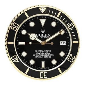 Submariner Gold & Black Style | Wall Clock