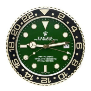 GMT Master ll Gold & Green Style | Wall Clock