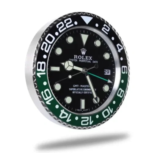GMT Master ll Black & Green Style | Wall Clock - Image 2