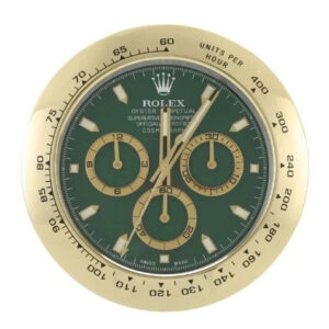 Daytona Gold & Green | Wall Clock